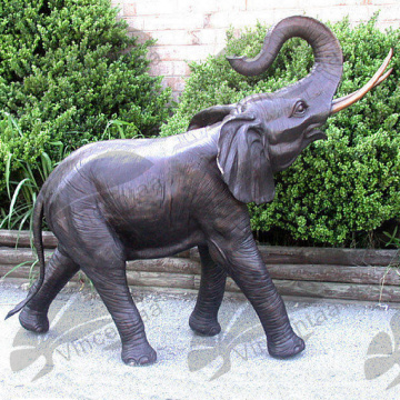 decoração de jardim ao ar livre de alta qualidade tamanho grande bronze elefante escultura